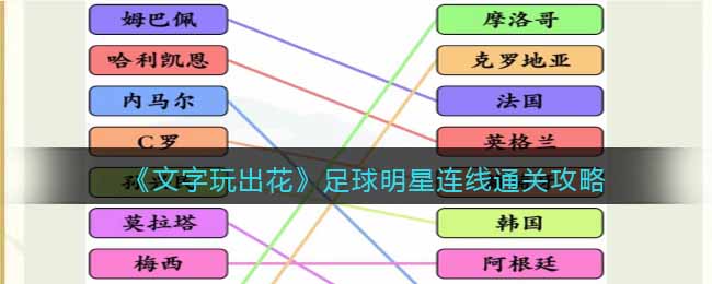 文字玩出花足球明星连线通关方法攻略图文一览